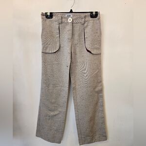 Moschino Textured Cream Trousers